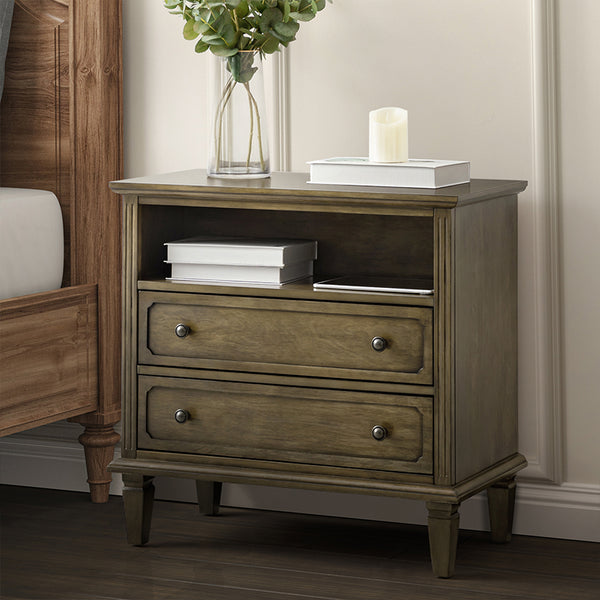 Galatea 2 - Drawer Solid Wood Nightstand Chest(Optional Types)