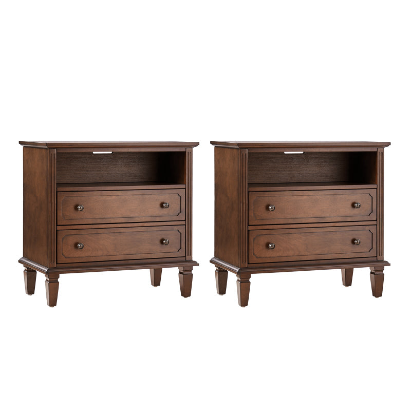 Galatea 2 - Drawer Solid Wood End Table Chest(Optional Types)