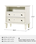 Galatea 2 - Drawer Solid Wood End Table Chest(Optional Types)