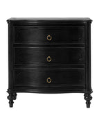 Bernhard 3-Drawer Traditional Style Nightstand Chest with Built-In Outlets