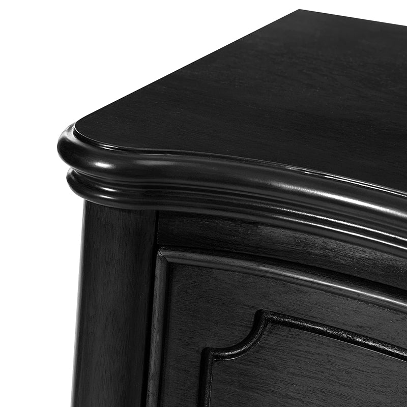 Bernhard 3-Drawer Traditional Style Nightstand Chest with Built-In Outlets