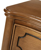 Bernhard 3-Drawer Traditional Style Nightstand Chest with Built-In Outlets