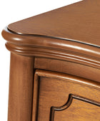 Bernhard 3-Drawer Traditional Style Nightstand Chest with Built-In Outlets