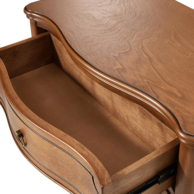 Bernhard 3-Drawer Traditional Style Nightstand Chest with