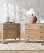 Lorenz Transitional 3-Drawer Nightstand with Charging Station(Optional Types)