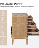 Lorenz Transitional 3-Drawer Nightstand with Charging Station(Optional Types)