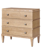 Lorenz Transitional 3-Drawer Nightstand with Charging Station