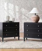 Lorenz Transitional 3-Drawer Nightstand with Charging Station(Optional Types)