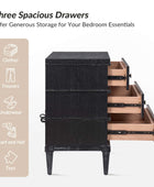 Lorenz Transitional 3-Drawer Nightstand with Charging Station(Optional Types)