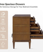 Lorenz Transitional 3-Drawer Nightstand with Charging Station(Optional Types)