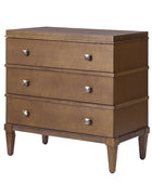 Lorenz Transitional 3-Drawer Nightstand with Charging Station