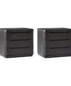 Yolanda Large 3-Drawer Nightstand with Hidden Storage(Optional Types)