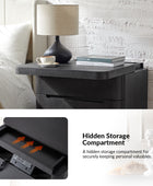 Yolanda Large 3-Drawer Nightstand with Hidden Storage(Optional Types)