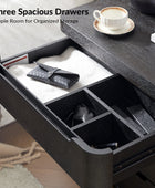 Yolanda Large 3-Drawer Nightstand with Hidden Storage(Optional Types)