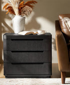 Yolanda Large 3-Drawer Nightstand with Hidden Storage