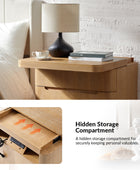 Yolanda Large 3-Drawer Nightstand with Hidden Storage(Optional Types)