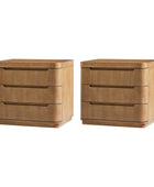 Yolanda Large 3-Drawer Nightstand with Hidden Storage(Optional Types)