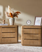 Yolanda Large 3-Drawer Nightstand with Hidden Storage(Optional Types)