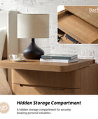 Yolanda Large 3-Drawer Nightstand with Hidden Storage(Optional Types)