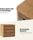 Yolanda Large 3-Drawer Nightstand with Hidden Storage(Optional Types)