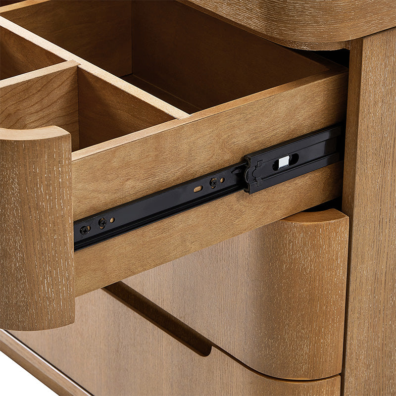 Yolanda Large 3-Drawer Nightstand with Hidden Storage(Optional Types)