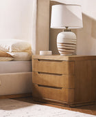 Yolanda Large 3-Drawer Nightstand with Hidden Storage(Optional Types)