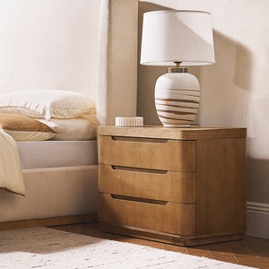 Ravona Large 3-Drawer Nightstand with Hidden Storage(Optional Types)