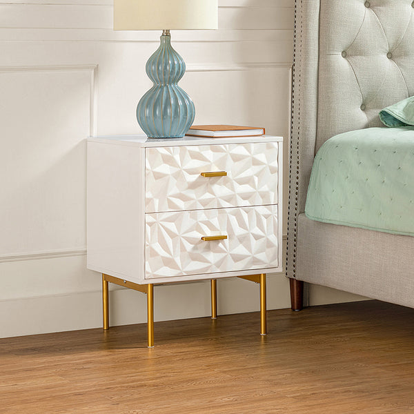 Vladimir 25.2" Tall 2-Drawer Nightstand