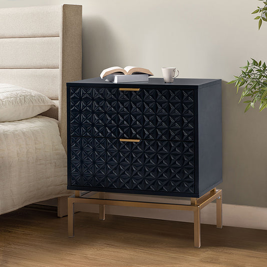 Rodolfo 25" Tall 2-Drawer Nightstand