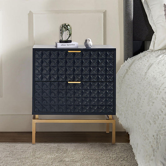 Rodolfo 25" Tall 2-Drawer Nightstand