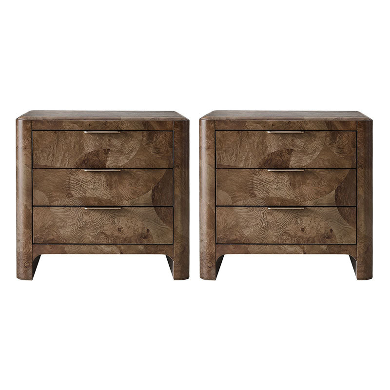 Virel Modern Marquetry Nightstand