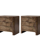 Virel Modern Marquetry Nightstand