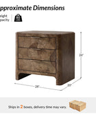 Virel Modern Marquetry Nightstand