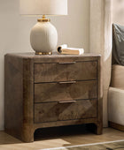 Virel Modern Marquetry Nightstand