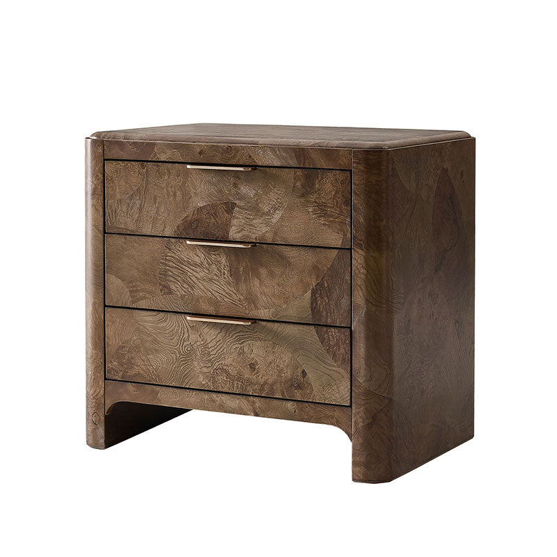 Virel Modern Marquetry Nightstand
