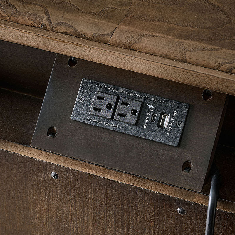 Virel Modern Marquetry Nightstand