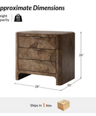 Virel Modern Marquetry Nightstand