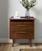 Janet Mid-Century Modern 3 - Drawer End Table(Optional Types)