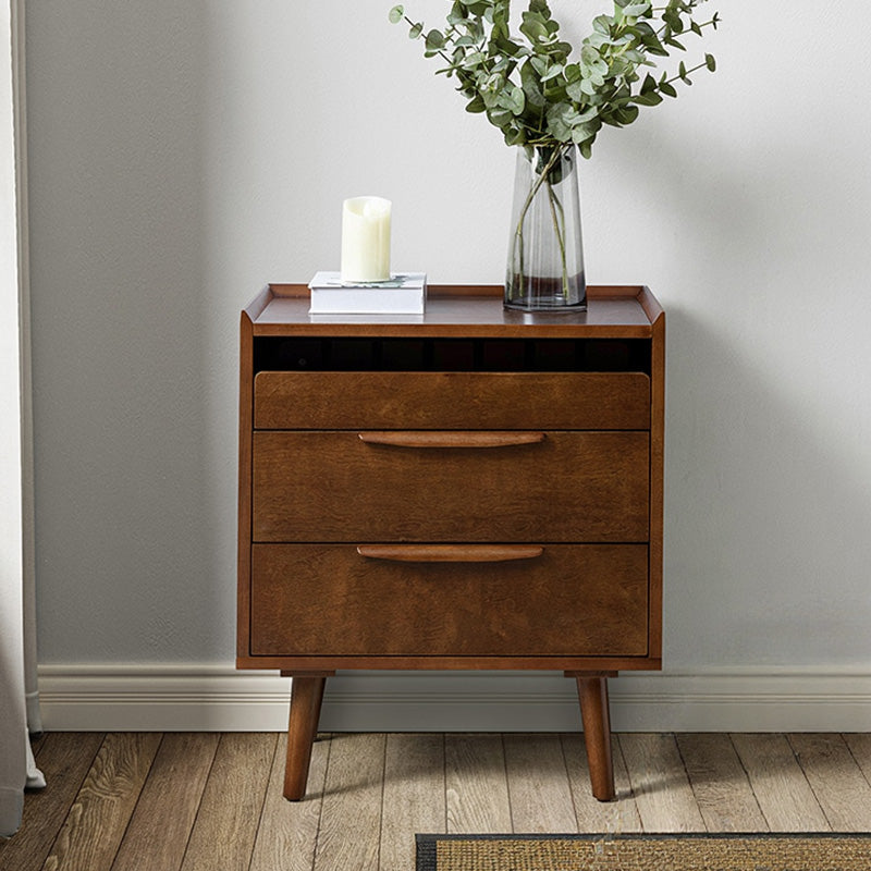 Janet Mid-Century Modern 3 - Drawer End Table(Optional Types)