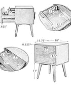 Doris 2 - Drawer Nightstand with Built-in Outlets(Optional Types)