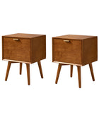 Doris 2 - Drawer Nightstand with Built-in Outlets(Optional Types)