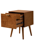 Doris 2 - Drawer Nightstand with Built-in Outlets(Optional Types)