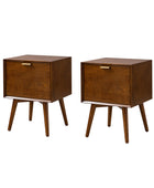 Doris 2 - Drawer Nightstand with Built-in Outlets(Optional Types)