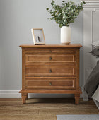 Galatea 3 - Drawer Nightstand Chest with Built-In Outlets