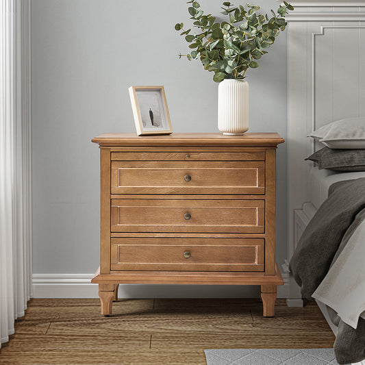 Galatea 3 - Drawer Nightstand Chest with Built-In Outlets(Optional Types)