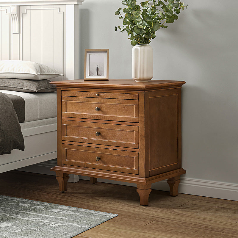 Bedroom Nightstand w/ 3 Drawers discount