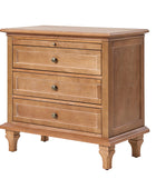 Galatea 3 - Drawer Nightstand Chest with Built-In Outlets