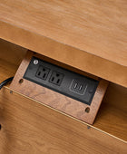 Galatea 3 - Drawer Nightstand Chest with Built-In Outlets