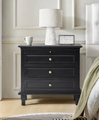 Galatea 3 - Drawer Nightstand Chest with Built-In Outlets