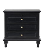 Galatea 3 - Drawer Nightstand Chest with Built-In Outlets